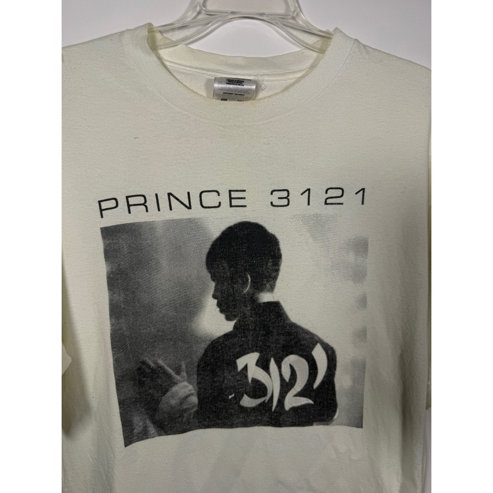 Prince 3121 Concert Tour T-Shirt Mens Medium White 2006 Vintage Graphic Tee
